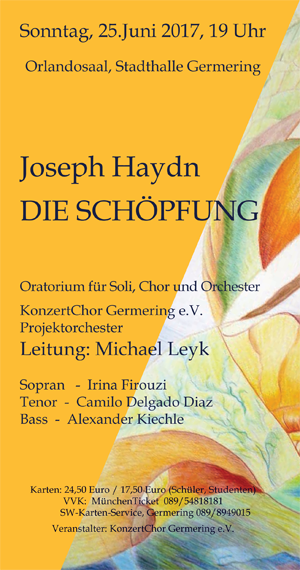 Plakat Haydn Schöpfung