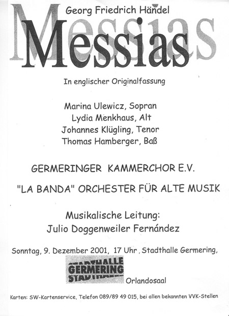 Plakat Messias 2001