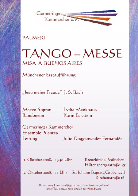 Plakat Tango Messe 2008